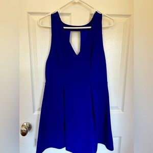 sale-Royal blue mini dress size large but fits like medium.